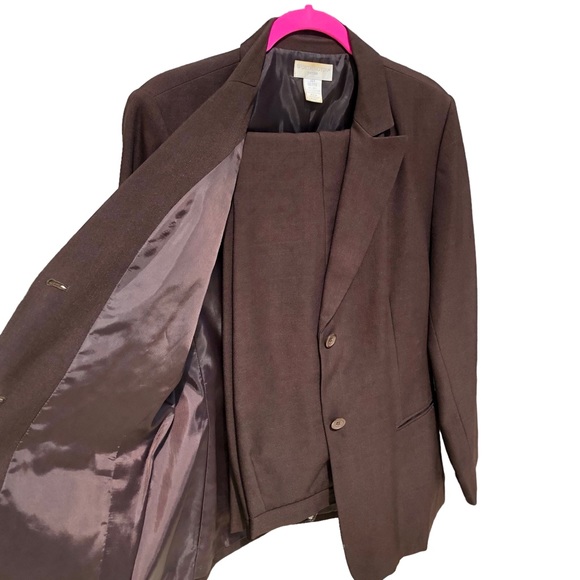 * Worthington Brown Business Jacket (14P) & Pant (8) 2-pc *Suit - Picture 1 of 5